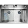 thumbnail image 3 of Mainstays Matte Black 3-pack Stainless Steel Sink Strainer, Stopper, and Mesh Drain Strainer, 3 of 10