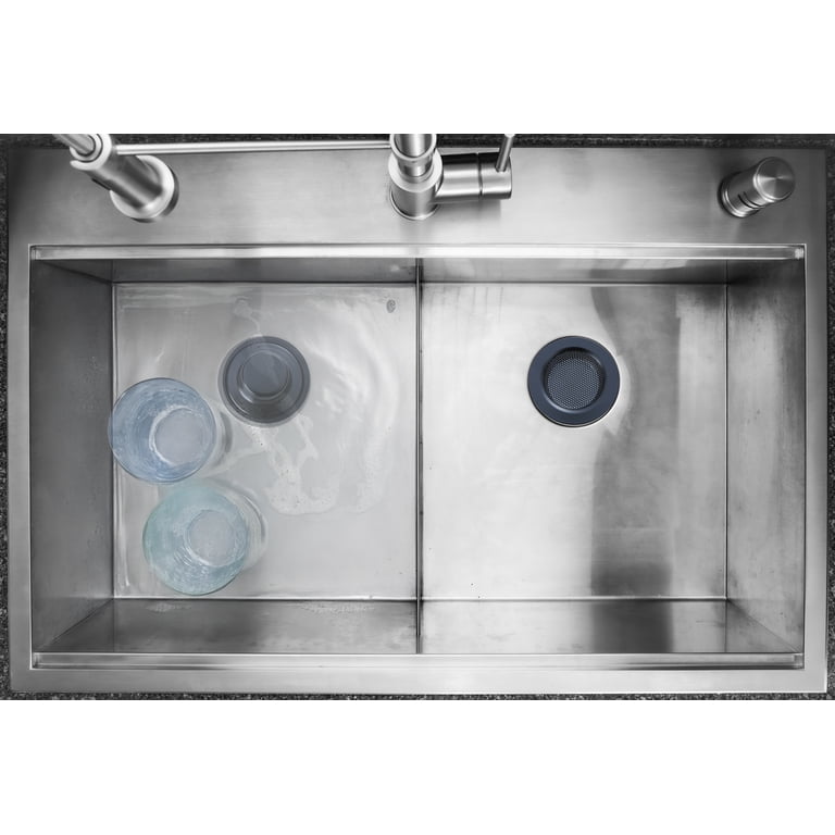Mainstays Matte Black 3-Piece Sink Strainer Set photo 3