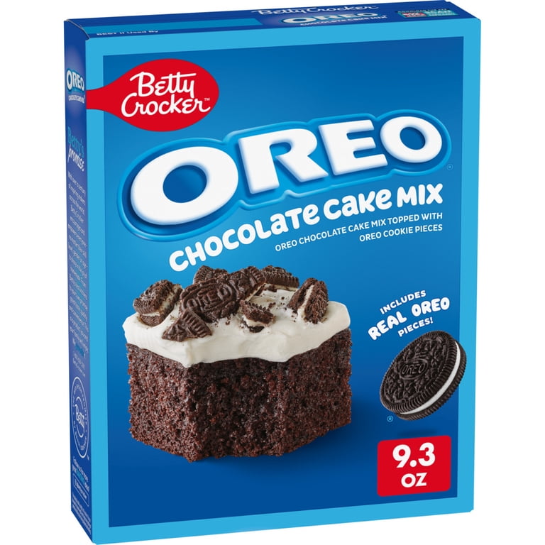 6 pack) Betty Crocker OREO Chocolate Cake Mix, Baking Mix With