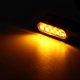 thumbnail image 5 of 2PCS Mini LED Cornering Lamp Turning Signal Light Corrosion Resistant Aluminium Alloy Motorcycle AccessorySilver Shell White Mirror, 5 of 5