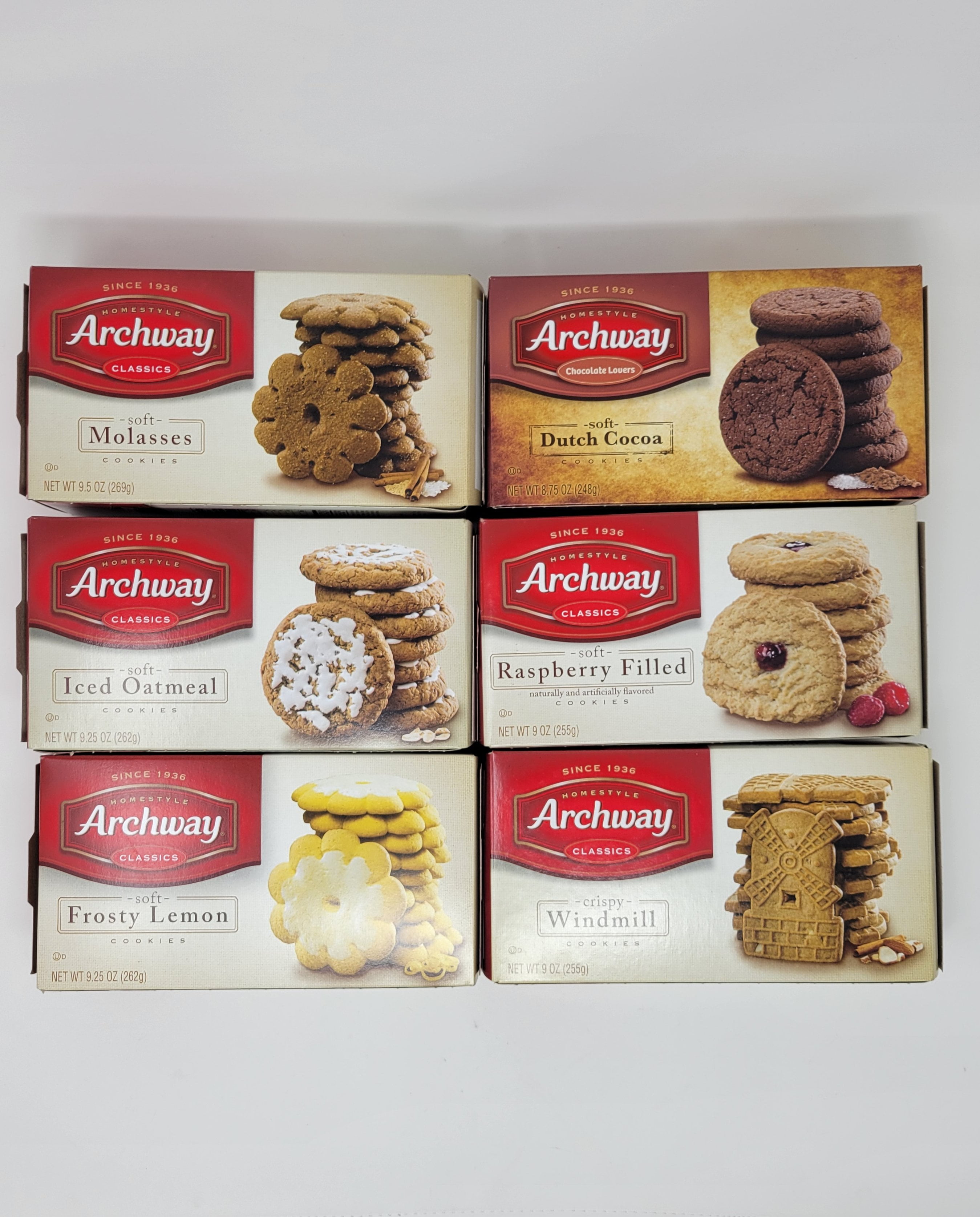 Archway Variety 6 Pack, Soft Molasses, Soft Iced Oatmeal, Soft Frosty