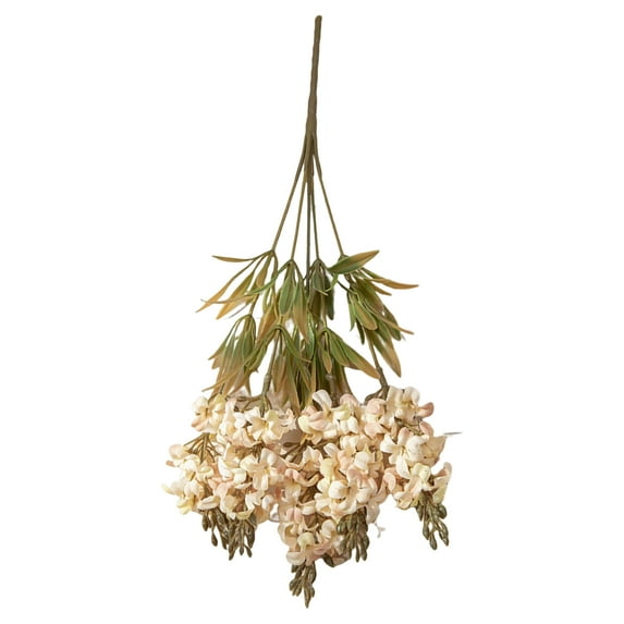 Manunclaims Artificial Flower Non-fading No Withering Anti-fade Multi-fork 5 Heads Hyacinth Artificial Flower for Wedding