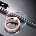 thumbnail image 1 of 2 Pcs Téléphone Transparent Anneau Support Téléphone Portable Anneau Titulaire Doigt Poignée 360 Degrés de Rotation (Or Rose & Diamant-1), 1 of 5