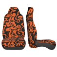 thumbnail image 2 of LAKIMCT Abstract Halloween Print Car Seat Covers Vehicle Front Seat Covers Universal Fit Seat Protector, 2 of 9