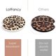 thumbnail image 5 of Paquete de 4 posavasos para coche, posavasos de cerámica absorbente con estampado de leopardo, posavasos para portavasos, con una muesca para el dedo para una fácil extracción Xemadio LRWJ901-2, 5 of 9