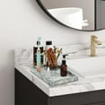 thumbnail image 4 of Travertine Tray,Bathroom Vanity Tray Non-Ceramic/Non-Resin,Marble Perfume Decorative Tray 12 x 8 inch (Travertine), 4 of 8