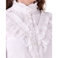 thumbnail image 5 of ThePirateDressing Women's Victorian Renaissance Steampunk Button-Front Blouse, Long Lantern Sleeves, 5 of 6