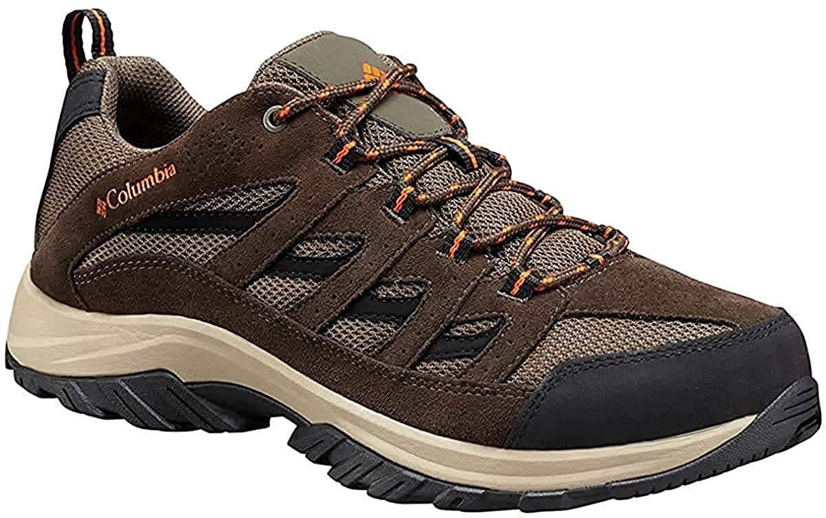 Columbia Mens Crestwood Hiking Shoe 7.5 Camo Brown, Heatwave