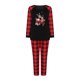 thumbnail image 3 of Pijamas de Navidad Para La Familia Trajes A Juego Mujer Mamá Cuadros Blusa Con Estampado Tops + Pantalones Ropa Odeerbi ODB189610, 3 of 9