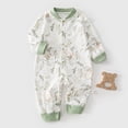 thumbnail image 2 of Karoyedx Newborn Winter Clothes Girl Baby Girl Boy Clothes Long Sleeve Romper One Piece Jumpsuit First Birthday Outfit Spring Fall Winter Green Size,0-3 Months, 2 of 7