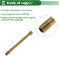 thumbnail image 3 of Accesorios de tubería de cobre Unique Bargains 1/4" hembra x 1/4" macho, unión de extensión de rosca interna y externa 6.89" 2 piezas, 3 of 7