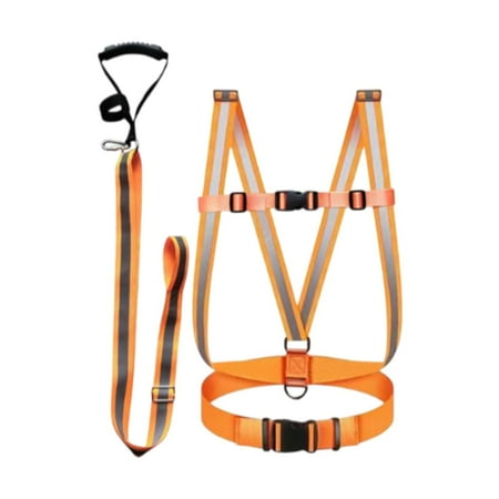 EHJRE Reflective Deer Drag Harness Set Heavy Duty with Comfortable Handle Tow Rope