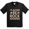 thumbnail image 3 of Inktastic Rather Be Rock Hounding Geology Youth T-Shirt, 3 of 5