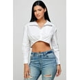 thumbnail image 2 of White Crop Shirt, 2 of 2