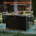 thumbnail image 4 of BALI OUTDOORS 42 in. 60,000BTU Fire Pit Propane Gas Fire Pit Table Rectangular Tile Tabletop, 4 of 11