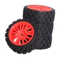 thumbnail image 4 of Juego de neumáticos de llanta Strade Fareast Limited 4x para 10 RC 1/10 RC Rally Car rojo, 4 of 8