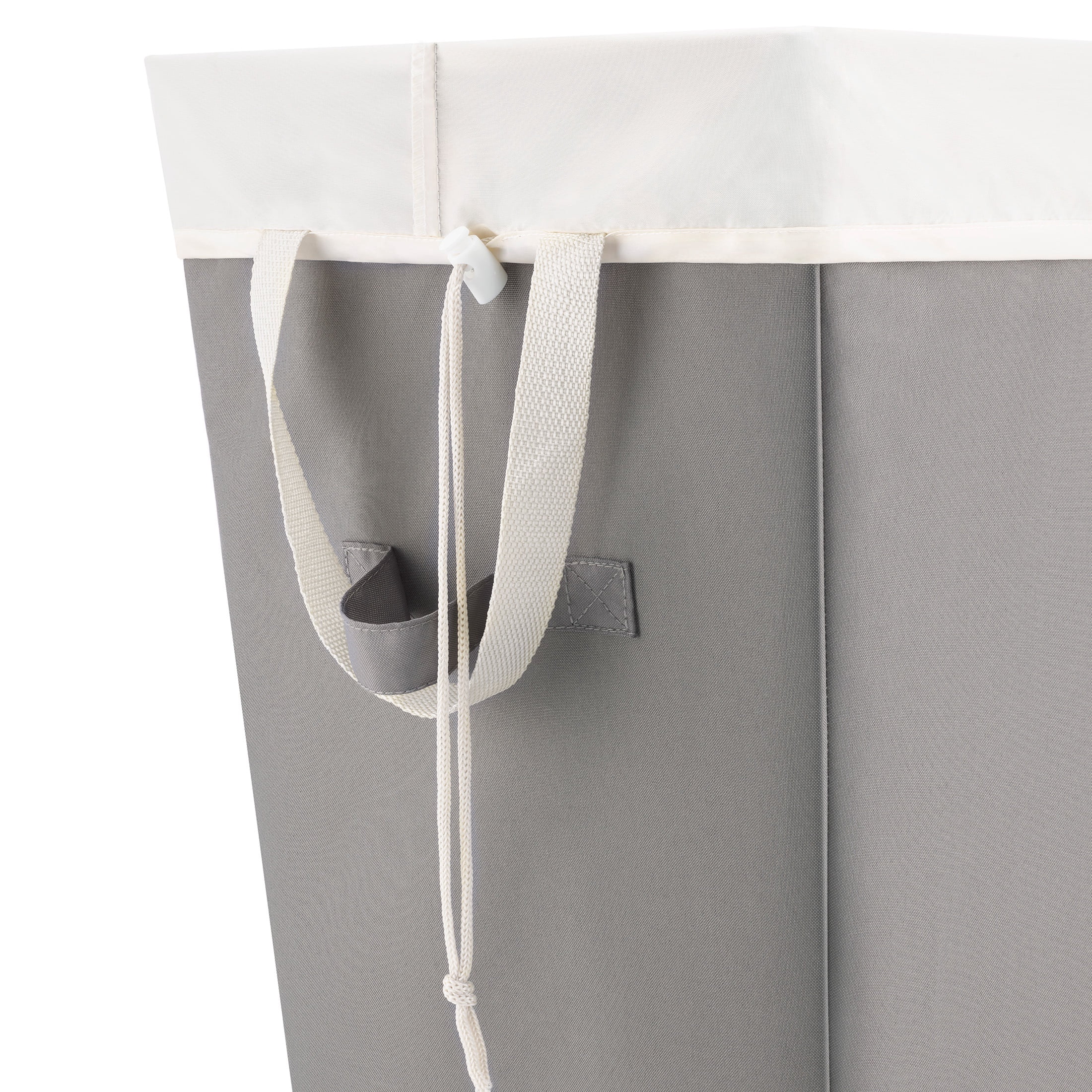 Whitmor Easycare Laundry Hamper with Removable Fabric Liner, Greystone
