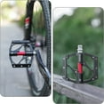 thumbnail image 6 of ROCKBROS Mountain Bike Pedals MTB Pedals Flat Bicycle Pedals for Mountain Road Bike Platform Pedals Aluminum 9/16" Sealed Bearing Metal MTN Bike Pedals Black, 6 of 7
