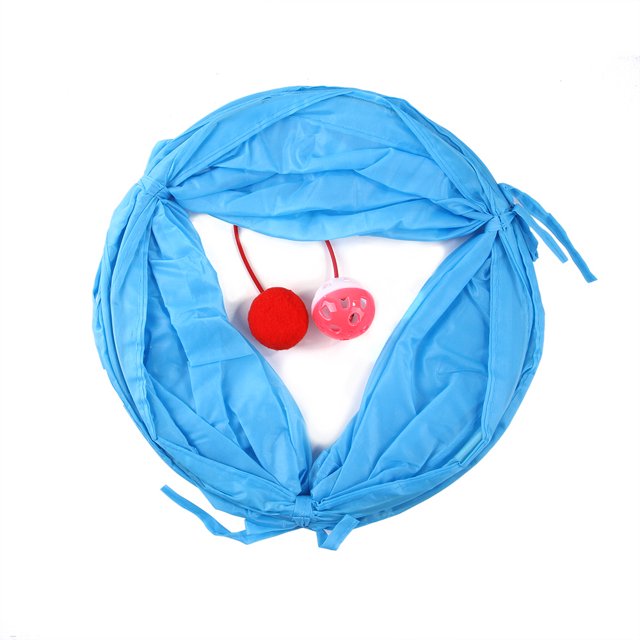 Piezas Divertida Mascota Gato Túnel Plegable Gato Jugar Túnel Plegable Tubo arrugado Gatito Juguete Cachorro Hurones Conejo Jugar Suministros para mascotas Duradero y hábil LingWen 8390614143562