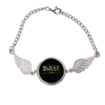 thumbnail image 1 of Dulce amor oro cotizacion handwrite Pulsera pulsera pulsera alas de ángel pulsera, 1 of 3