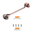 thumbnail image 3 of Uxcell 6 inch Hook and Eye Latch Barn Door Lock Stainless Steel, Copper Tone, 3 of 7