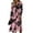 Pink, variant on Women's Fall Boho Maxi Dress V Neck Long Sleeve a Line Dresses Elegant Holiday Party Dresses