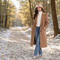 thumbnail image 5 of Lumtrix Women and Men Winter Furry Bucket Hat Deer Spotted Pattern Faux Fur Plush Fisherman Cap Thick Warm Wide Brim Fashion Hat for Daily & Outdoor Wear Light Brown One Size, 5 of 5
