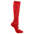 thumbnail image 3 of EnJoCho Clearance Womens Red Christmas Knee High Socks Women's Performance Cotton Pad Sports Leisure Socks Christmas Pattern Socks for Women Adult Xmas Winter Themed Charming Socks Bulk Cute&Fun, 3 of 4