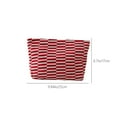 thumbnail image 3 of Yonrjhukm Woolen Knitted Cosmetic Bag, Striped Color-blocked Makeup Organizer, Portable Multi-functional Pencil Case, Soft Yarn Fabric for Cosmetics & Stationery Storage, 3 of 8