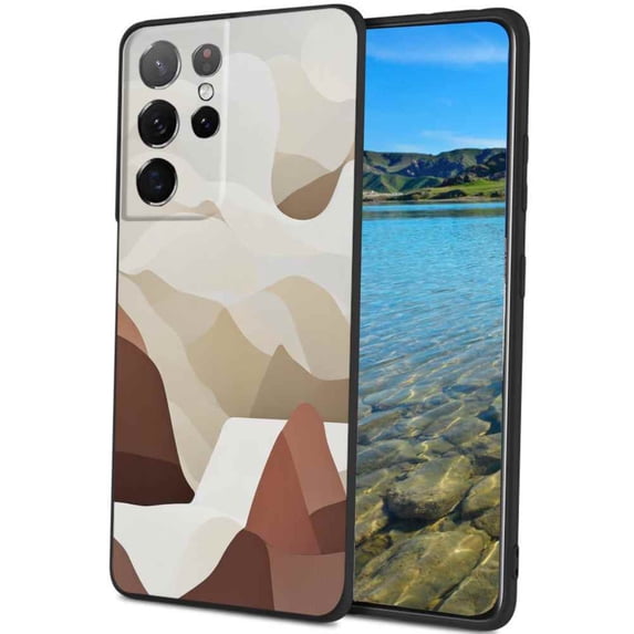 Abstract-landscape-2 Phone Case, Degined for Samsung Galaxy S21 Ultra Case Men Women, Flexible Silicone Shockproof Case for Samsung Galaxy S21 Ultra