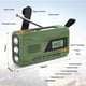 thumbnail image 4 of Mini Radio con Manivela Bluetooth +//FM Radio de Emergencia con Energía Solar de 4500 MAh con Linterna LED, Alarma SOS, 4 of 5