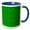 Blue/White, variant on 3drose, Dark Green Geometrical Seamless Dot Pattern Background Design, 11oz Mug