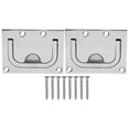 thumbnail image 2 of Boat Locker Ring, Boat Deck Cover Handle 2PCS with 8 Screw for Marine for Marine Hardware, 2 of 7