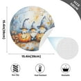 thumbnail image 2 of Ryvnso Gnomes Pumpkins Halloween Round Plate Mats Dining Table Placemat Set of 4 for Holiday Decoration, 2 of 7