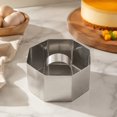 thumbnail image 4 of Stainless Steel Octagonal Cheesecake Mold, 3-Inch Cake Pan for Baking, Pastry Cutter Tool - 1 Piece, 4 of 7