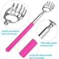 thumbnail image 4 of (4-Pack) Portable Extendable Telescopic Bear Claws Metal Back Scratchers/Hand Massager/Backslap with Rubber Handles, 4 of 4