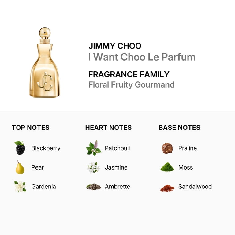 Jimmy Choo I Want Choo Le Parfum, Floral Fruity Gourmand, EDP