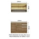 thumbnail image 3 of Mueble de Cocina Compacto 120cm Marrón Glamy Madesa 02, 3 of 5