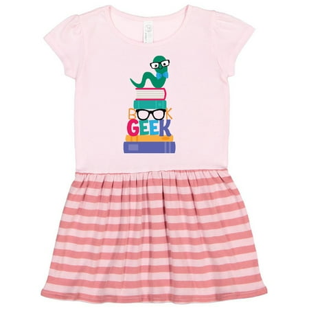 

Inktastic Book Geek Bookworm Reading Gift Toddler Girl Dress