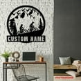 thumbnail image 4 of Craftnamesign Custom Couple Mountain Bike Metal Wall Art LED Light, Custom MTB Family Name Sign, 4 of 5