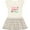 Natural with Stripes, variant on Inktastic Happy Mothers Day with Flowers Girls Toddler Dress