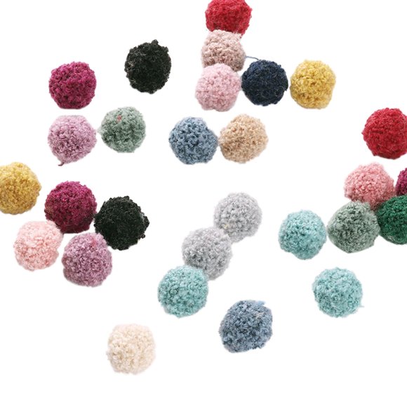 Coofit 180PCS Pom Pom Ball Assorted Color Mini Pom Pom Craft Pom Pom for DIY Craft