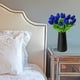 thumbnail image 4 of 20 tulipanes artificiales Sincero de seda azul real 13,5 pulgadas, 4 of 5