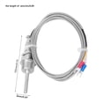 thumbnail image 4 of Temperature Sensor, With 2m / 6.6ft Cable Stainless Steel K-Type Thermocouple Temperature Probe, for Food Industry Machinery Processing Chemical Textile, 4 of 8