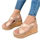 thumbnail image 4 of Sandalias de mujer Zapatillas de playa Plataforma de cuña de verano Soporte de arco Zapatos ortopédicos Wmkox8yii  nm9200, 4 of 4
