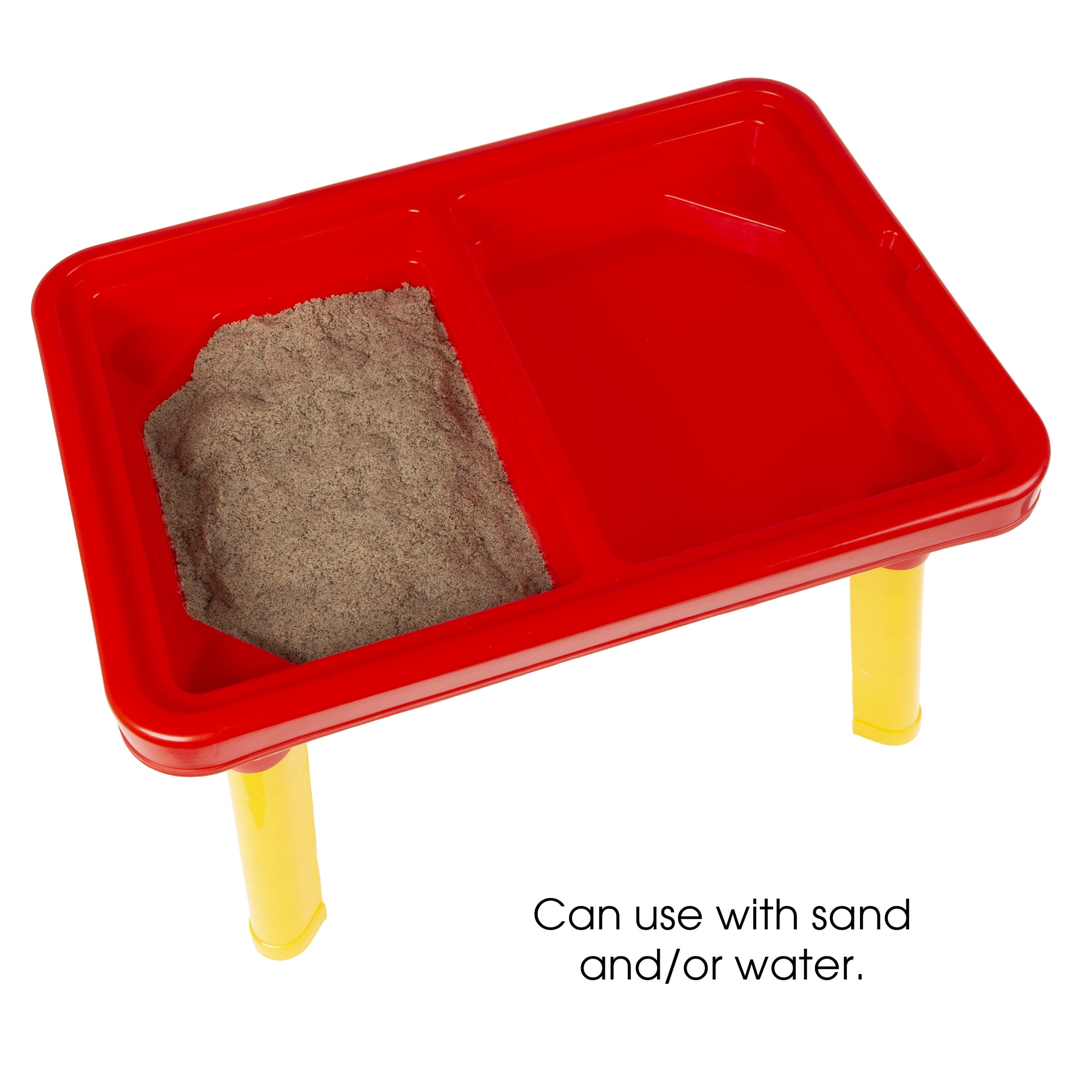 Hey Play Sand or Water Table with Lid and Toys - Playset with Sensory Bins