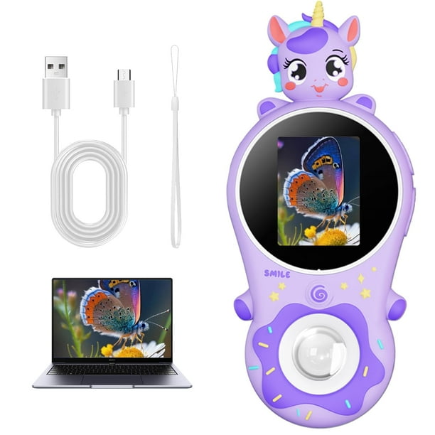 B-Qtech Microscopio Digital 500x para Niños, Microscopio de Bolsillo Manual con Pantalla de 2 Pulgadas, Compatible con Macarrones/ventanas, Juguete de Tallo para Edades de 3 a 8 Años