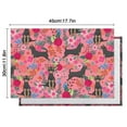thumbnail image 6 of Chihuahua and Flower Florals Summer Placemats Table Placemats Set Of 4-Linen Kitchen Washable Placemats Table Mats 11.8"x17.7"Non-Slip Heat Resistant, 6 of 6