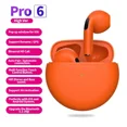 thumbnail image 1 of Auriculares inalámbricos TWS Pro6 con Bluetooth, cascos deportivos estéreo resistentes al agua con micrófono y caja de carga, 1 of 6