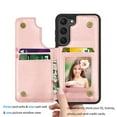 thumbnail image 2 of Njjex For Samsung Galaxy S23,S23 Plus,S23 Ultra Wallet Case, Galaxy S23 PU Leather Case,Luxury Slim Folio Flip Kickstand Shockproof Cards Holder Wallet Case Cover -Pink, 2 of 7